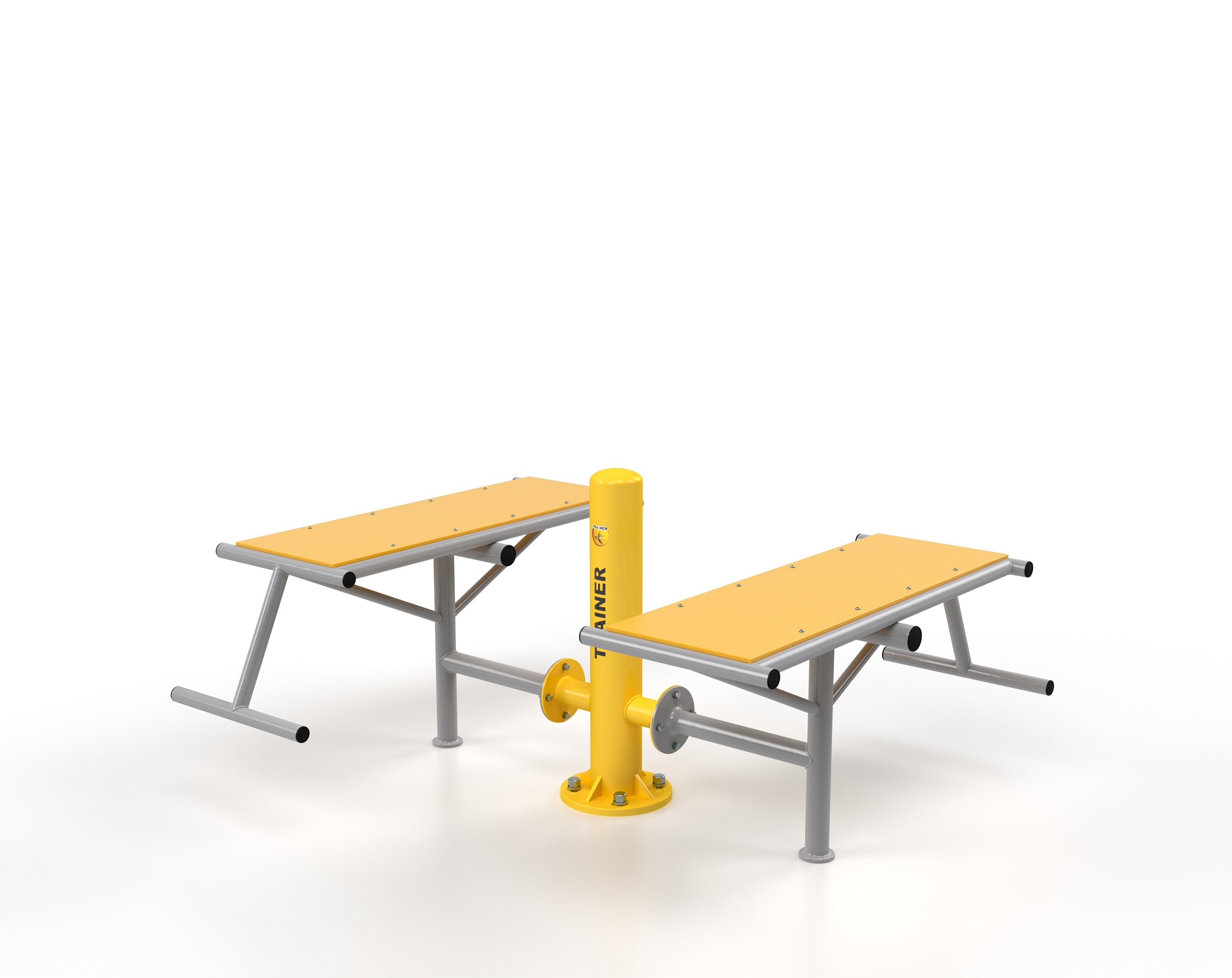 Doble Banco Equipamiento para gimnasios al aire libre